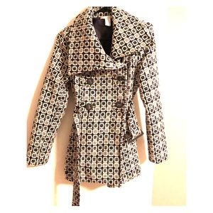 Charlotte Russe patterned peacoat